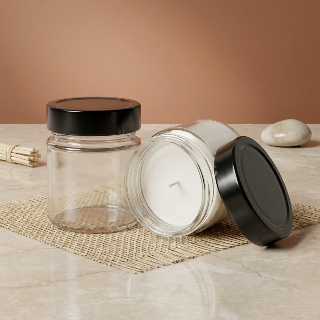 Bocal avec couvercle à vis - 212 ml