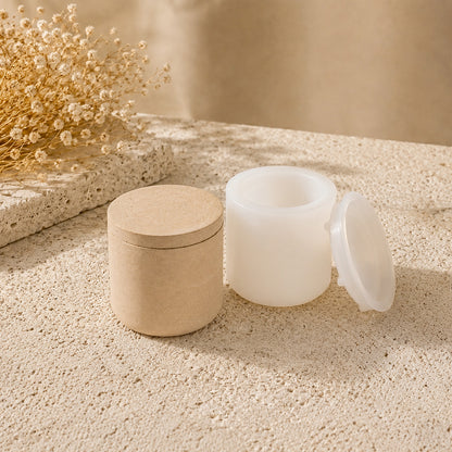 Stampo Barattolo liscio S per creazioni in Jesmonite - Silicone