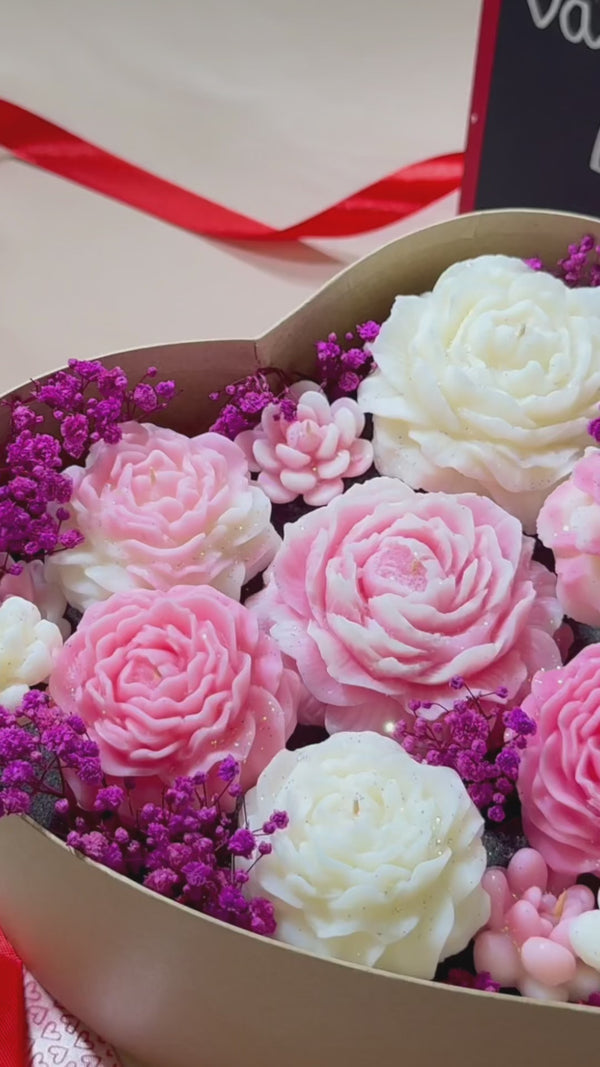 bouquet de fleurs en cire