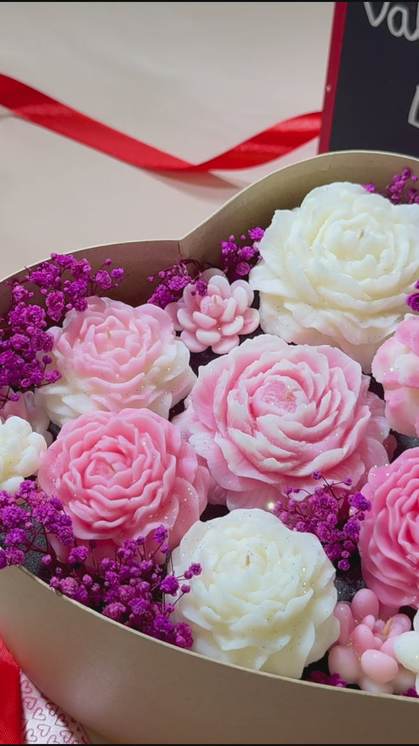 bouquet de fleurs en cire