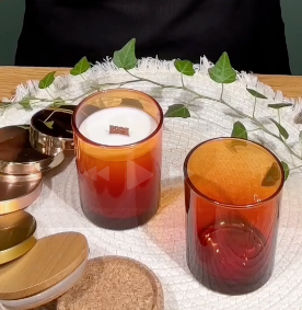 story verre ambré rouge