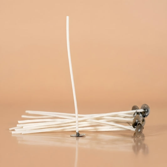 Mèche de Bougie | 100 bâtons | 15 CM | 100% Coton Biologique Naturel