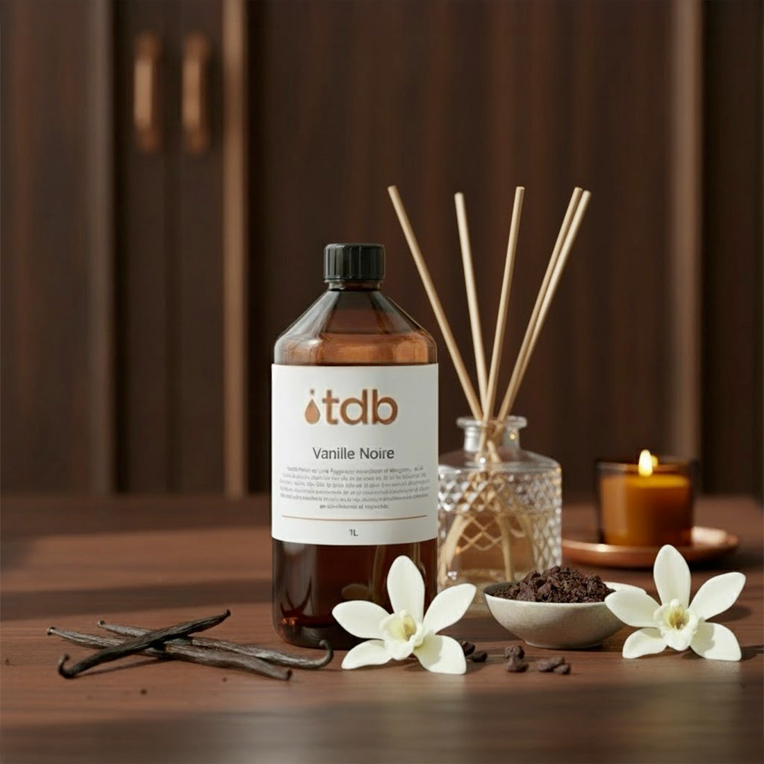 recharge pour diffuseur parfum vanille noire