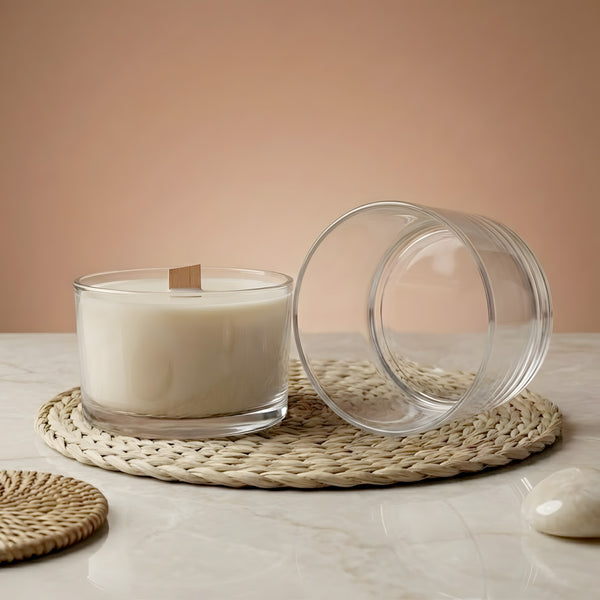 Verre bougie Transparent - 730 ml