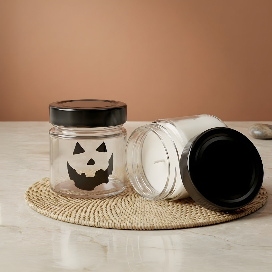 Verre bougie Citrouille - 212 ml