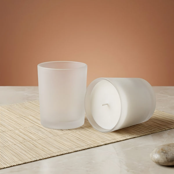 Verre bougie Givré - 200 ml